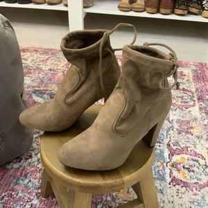 Suede booties
